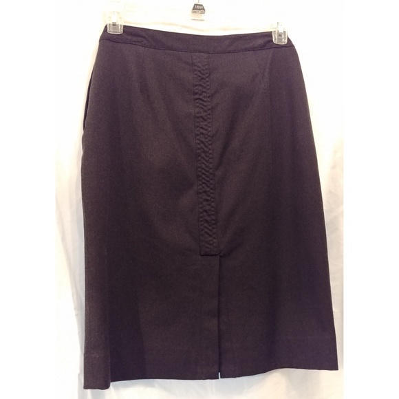 NWOT Moda International Dark Gray Pencil Skirt - Picture 2 of 2